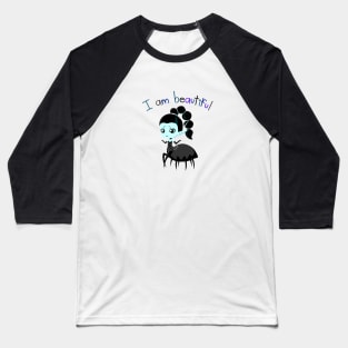 I Am Beautiful Spider Girl Woman Baseball T-Shirt